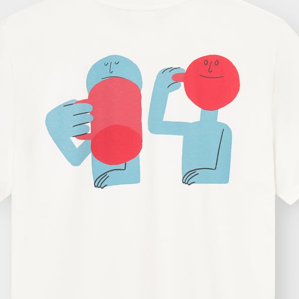 T-Shirt - Stockholm Smile Cup Off-white