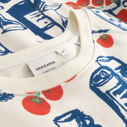 Sweatshirt Malmoe Dinner Time Oat White GOTS