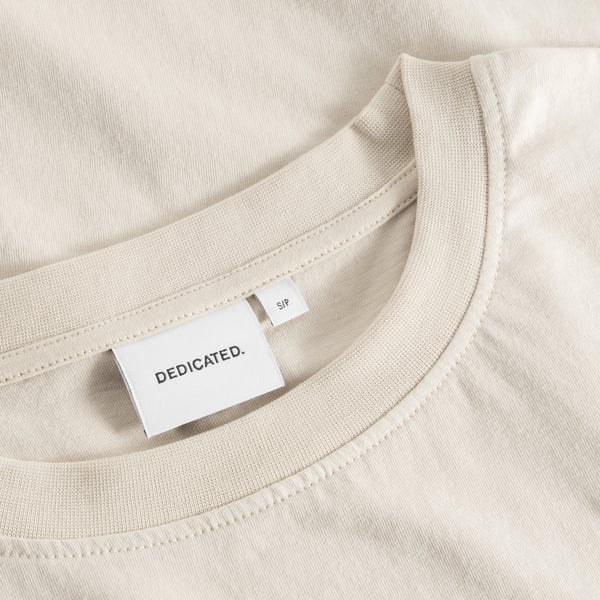 T-shirt Vadstena  - Curious Cat Oat White