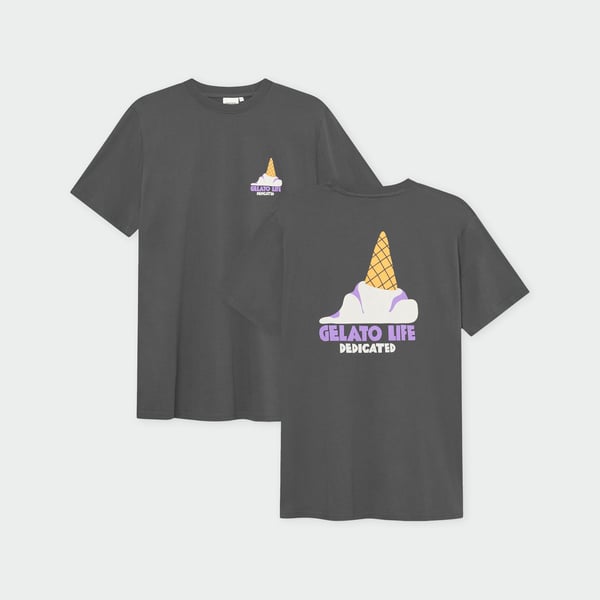 T-Shirt Stockholm Gelato Life Charcoal GOTS