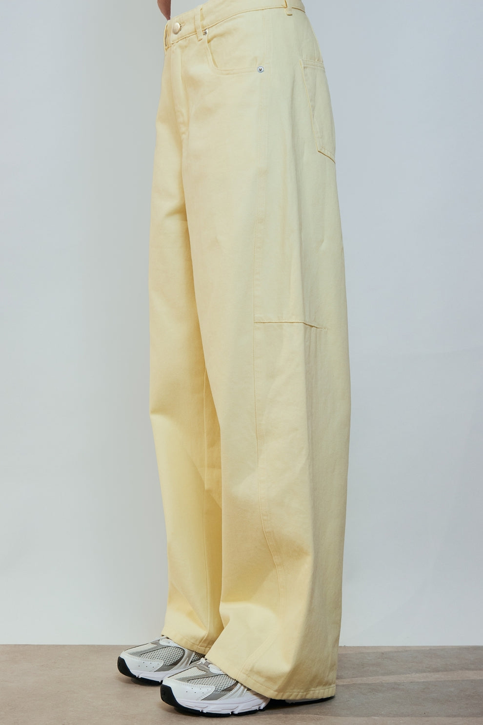 Trousers lemon yellow