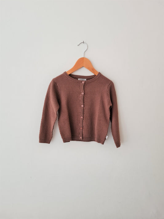 OUTLET - Knit Cardigan Manuela - Powder Plum