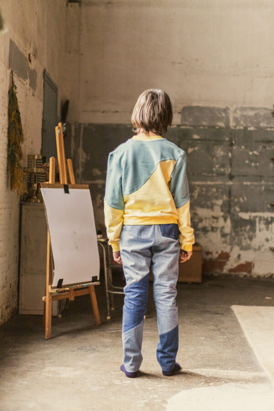 OUTLET - Izmir Pants - Light Denim Dark Denim