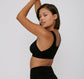 Rib-Flex Tank Bra - Black