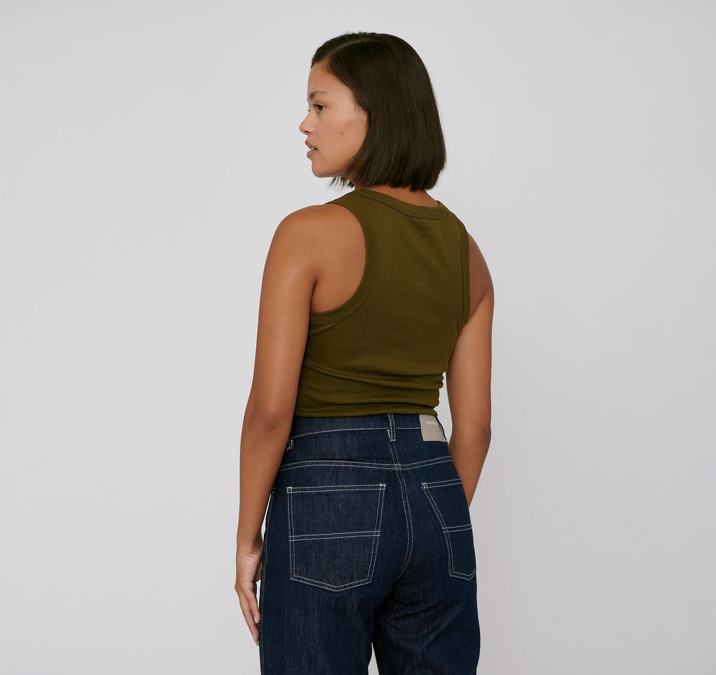 Women's Rib-Flex Tank Top - Olive