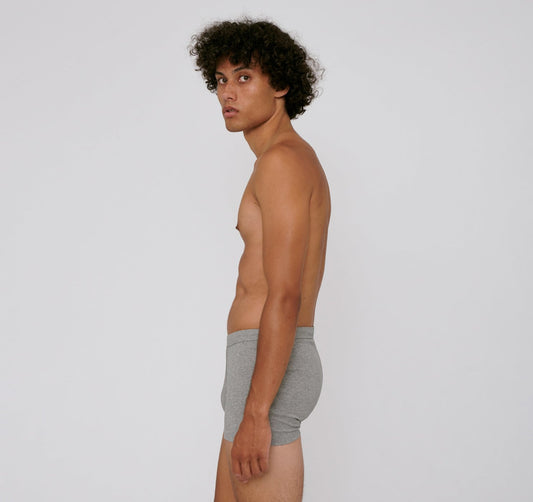 Rib-Flex Boxers 2-pack - Grey Melange